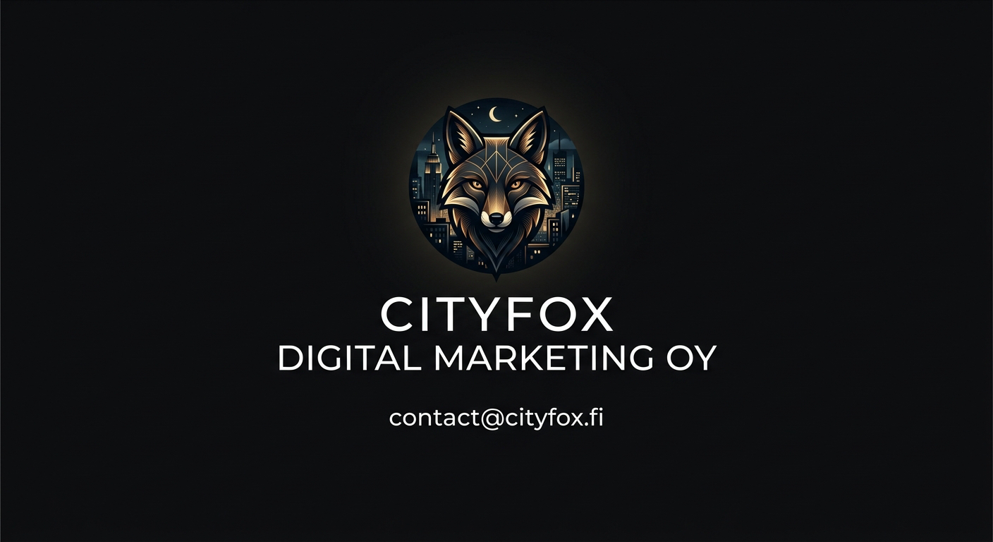 Cityfox Digital Marketing Oy Logo and Contact